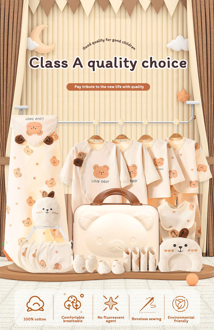 New born baby gift set clothing 24pcs + giftbox.