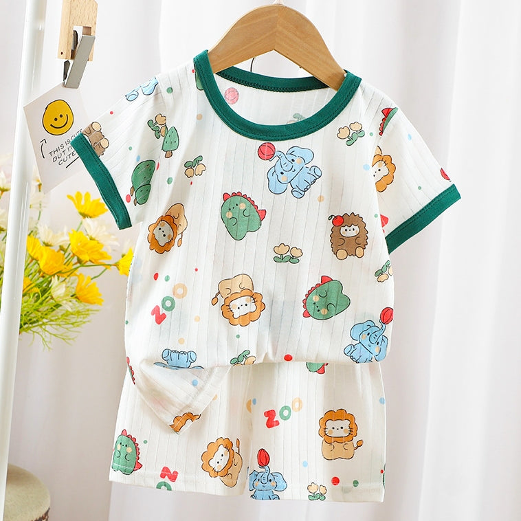 Cuddle Smile Kids Cotton Zoo Shirts & Pants