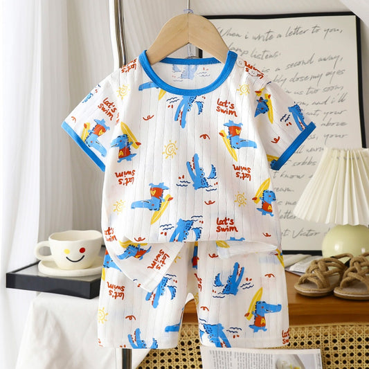 Cuddle Smile Kids Cotton Swim Shirts & Pants