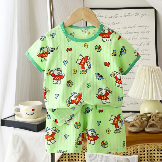 Cuddle Smile Kids Cotton Childhood Shirts & Pants