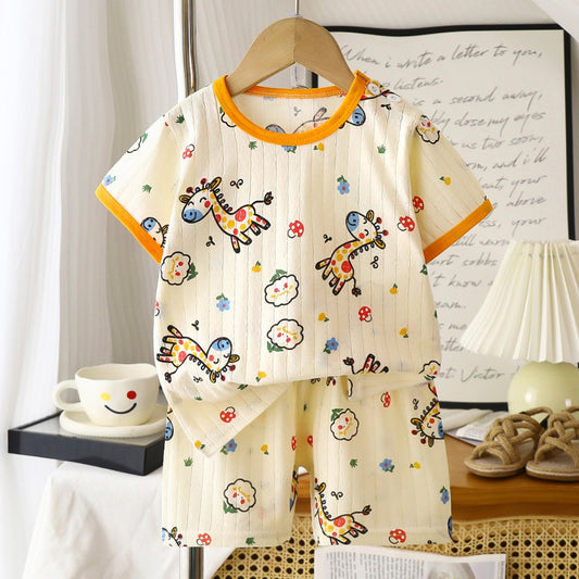 Cuddle Smile Kids Cotton Giraffe Shirts & Pants