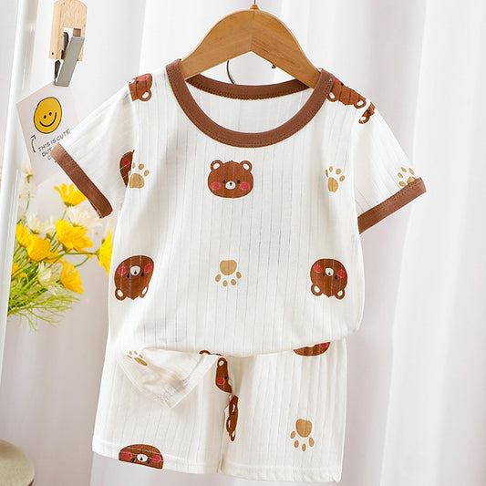 Cuddle Smile Kids Cotton Bear Shirts & Pants