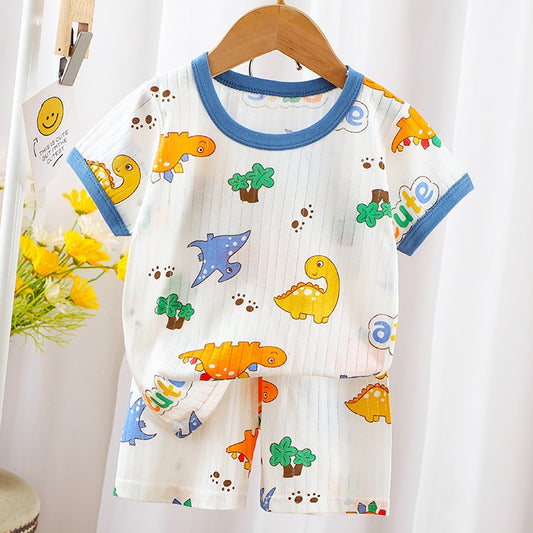 Cuddle Smile Kids Cotton Dinosaur Shirts & Pants