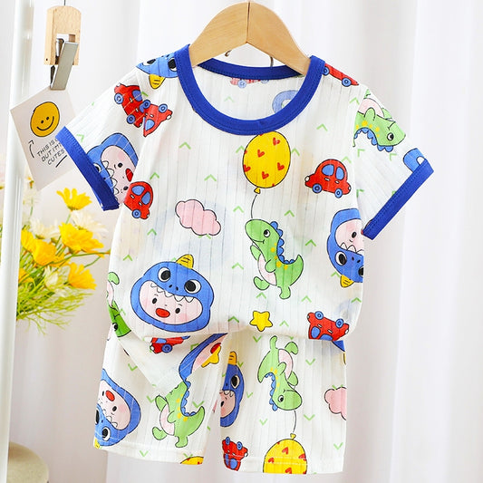 Cuddle Smile Kids Cotton Jurassic Shirts & Pants