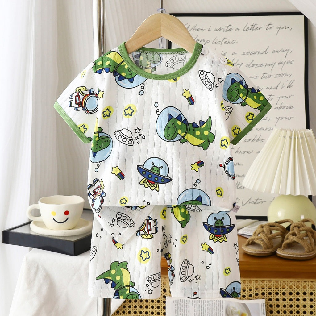 Cuddle Smile Kids Cotton Alien Shirts & Pants